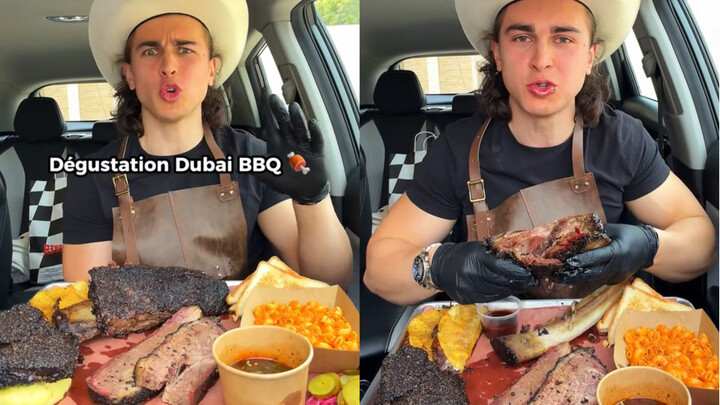 Chàng trai Pháp ăn thịt nướng Dubai! Ăn ngấu nghiến từng miếng thịt!