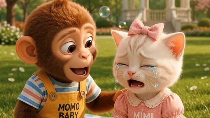 Momo Baby’s Funny Dance Made Mimi Laugh! 😂🐒🐱❤️
