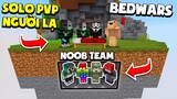 KHANGG CÙNG T GAMING NOOB TEAM BEDWARS 4V4 PVP VỚI NGƯỜI LẠ *NOOB TEAM BỊ ĐÁNH HỘI ĐỒNG MINECRAFT ??