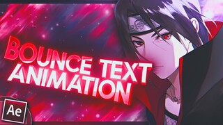 Bounce Text Animation / After Effects AMV Edit Tutorial