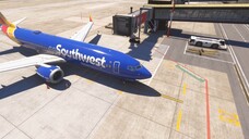 Southwest Airlines Boeing 737 Max8 passenger airliner at Sochi airport