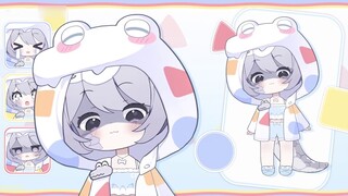 Emoticons come alive? They will melt your heart in one second! [Kolo live2d model display]