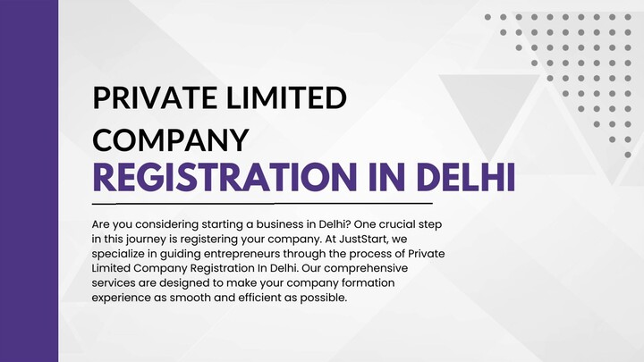 Private Limited Company Registration In Delhi