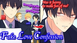 【BL Anime】The cutest boy in school confessed to a nerd for a punishment game.