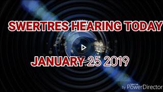 SWERTRES HEARING (STL SWER3) TIP FOR JANUARY 26 2019