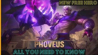 NEW FREE HERO PHOVEUS | PHOVEUS SKILLS | PHOVEUS GUIDE | PHOVEUS TIPS | PHOVEUS MOBILE LEGENDS