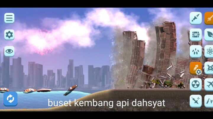 kembang api vs bom nuklir nama game nya city smash bagi yang mau