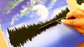 KING ART  1  EASY PAINTING    THE MOON OF THE LAKE OF WISDOM  N  59