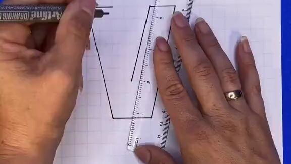 how to draw letter V