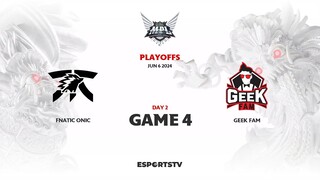 Fnatic Onic vs Geek Fam GAME 4 MPL ID S13 PLAYOFFS | GEEK VS FNOC ESPORTSTV