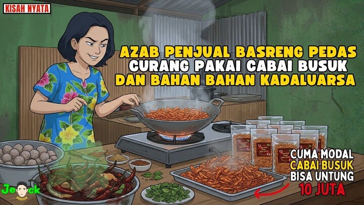 AZAB PENJUAL BASRENG PEDAS CURANG PAKAI CABAI BUSUK DAN BAHAN BAHAN KADALUARSA