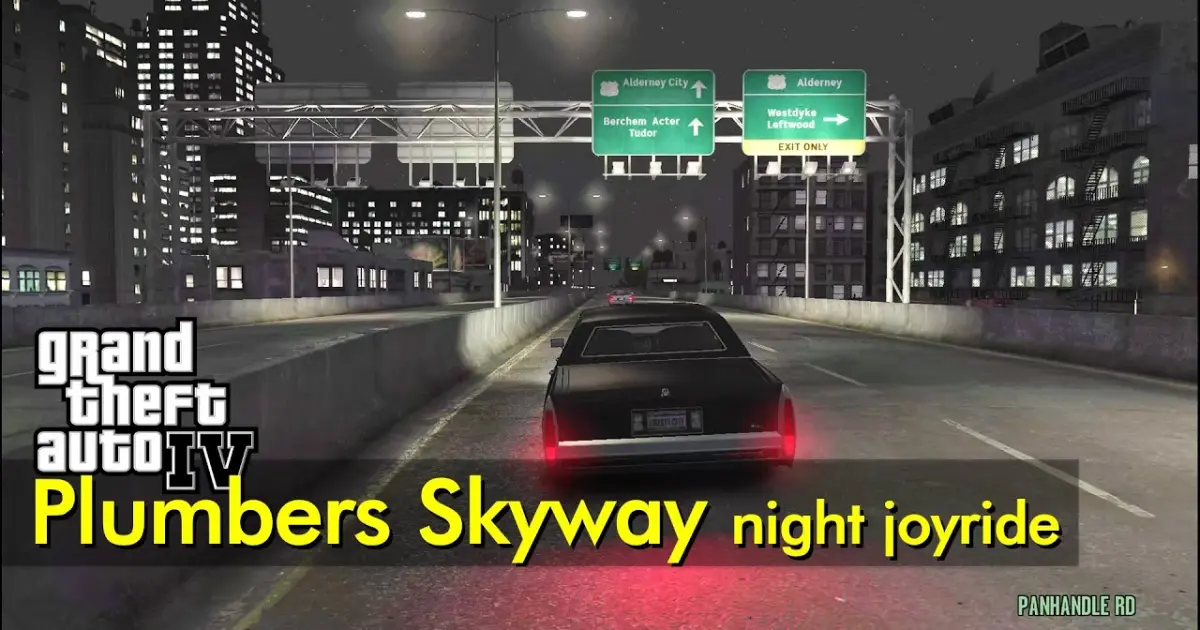 Plumbers Skyway Night Joyride Just Driving GTA IV Bilibili