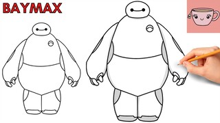 How To Draw Baymax | Big Hero 6 | Easy Cute Step By Step Drawing Tutorial
