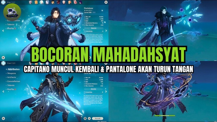 🔰 [NEWS GENSHIN] Bocoran Genshin Impact: Capitano dan Pantalone Siap Mengguncang Versi 6.6‼️