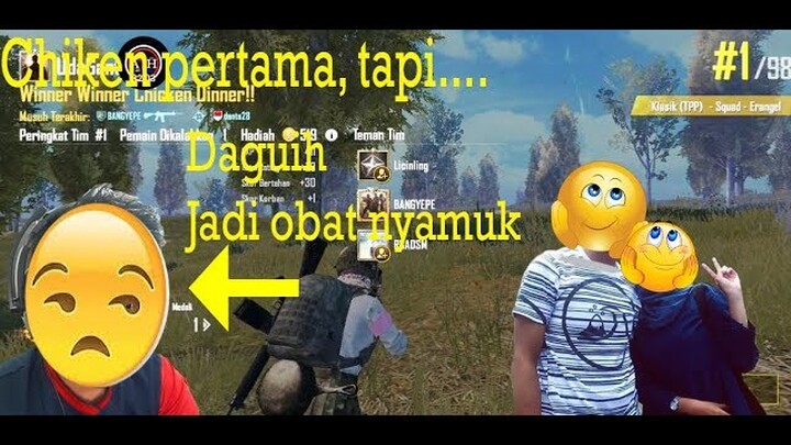 Chiken pertama dari PRO PLAYER PUBG MOBILE