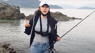 Một ngày may mắn! Câu được 12 con cá | Em gái câu cá AnglerJJung