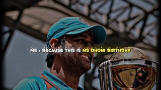 7/07/2024 My emotion Happy Birthday The legends Ms Dhoni 💛