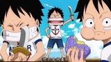 [One Piece | Luffy Chapter] Two different reactions to eating Devil Fruit for the first time, TV ver