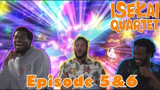 EXPLOOOOOOOOOOSION! | Isekai Quartet Episode 5 & 6 Reaction