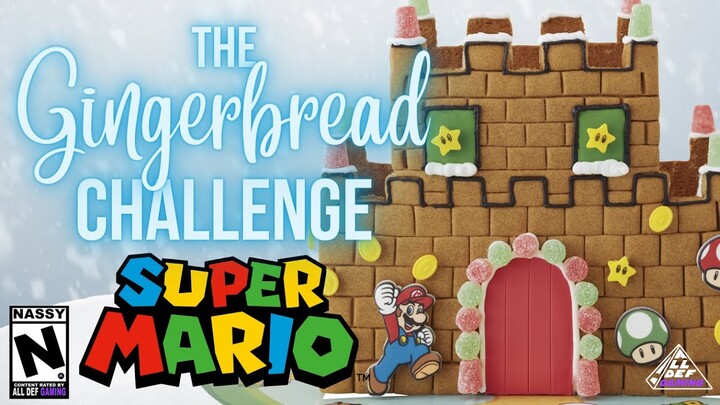 GingerBread House Challenge (Mario Edition) | All Def Gaming