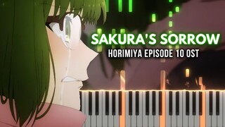 Horimiya Episode 10 OST - "Sakura's Sorrow" [Piano Tutorial]