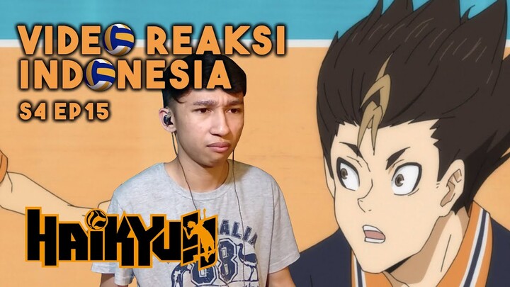 KENAPA ANIMASINYA BEGINII??!?! - Haikyuu Reaction Indonesia | Season 4 Episode 15