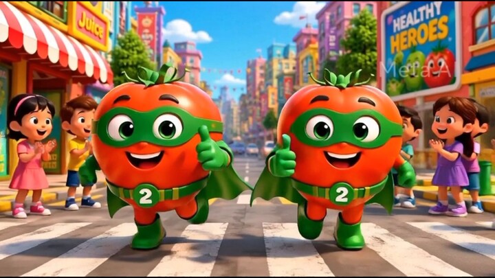 🥦 Super Veggie Heroes 🦸 | सब्जियों की सुपर टीम🥕 सब्जियाँ बनीं Superheroes! 🦸‍♂️🥦 Super Veggie H