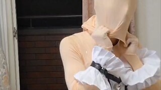 [Membawa Penggoda] Di dalam cangkang kepala kigurumi, pastikan untuk memakai tutup kepala yang lain 