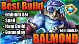 Balmond Best Build 2021 | Top 1 Global Balmond Build | Balmond - Mobile Legends
