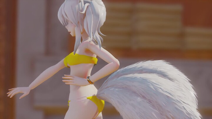 [MMD] Cáo chín đuôi mắt đỏ giọng yếu ớt, xinh đẹp như tiên nữ