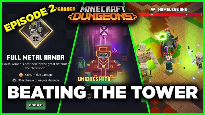 THE CHALLENGE TOWER  - Episode 2 - Cloudy Climb Minecraft Dungeons