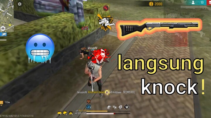 aku belajar shotgun M590 di FREE FIRE ternyata brutal banget