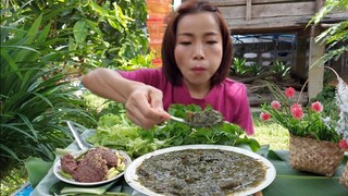 แกงขี้เหล็กใสหนังเค็ม หม่ำตับแซ่บๆ กับบรรยากาศฮ้อนๆๆ20/พ.ค/64