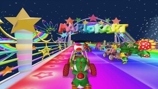 Impressive Rainbow Road Custom Track in Mario Kart: Double Dash
