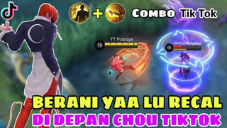 TIKTOK ML CHOU MONTAGE -AKIBAT BERANI RECAL DI DEPANKU  AUTO KENA COMBO CHOU TIKTOK - MOBILE LEGENDS