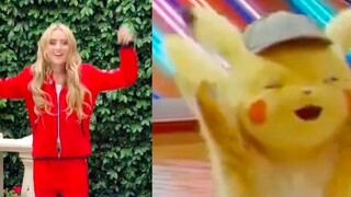 Do Pikachu gymnastics with Kathryn, the heroine of "Detective Pikachu"!