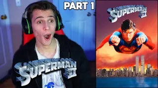 Superman II (1980) Movie REACTION!!! - Part 1 - (FIRST TIME WATCHING)