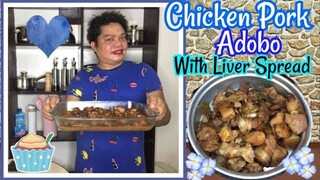 Chicken Pork Adobo with Liver Spread
