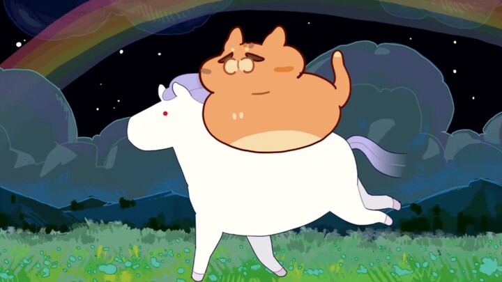 Clang-clang, galloping horse, blossoming flowers