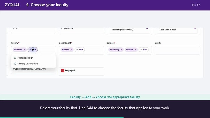 Zyqual: Complete Your Teacher Profile