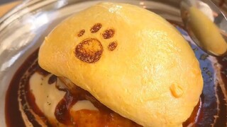 Nasi Telur Dadar di Piring Besi