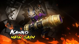 Kanko Battle Pass Skin: Purple Smoking Gold | Onmyoji Arena