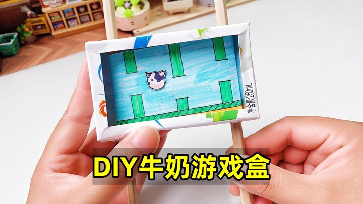 Dùng hộp sữa làm máy chơi game, thủ công thôi haha!