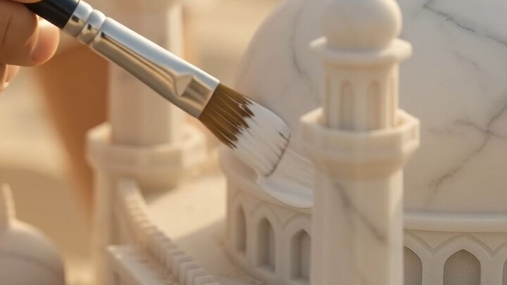 "سمندر کنارے ریت کی مسجد کا کمال ✨" #viralvideo #mashid