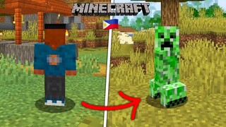 Beating Minecraft as a Creeper... (Tagalog)