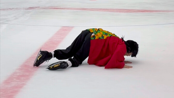 โทมิโอกะ โยอิจิเล่นสเกตน้ำแข็งจนเชือกรองเท้าขาดเลย...