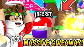 😱KING MUSH & SHINY EASTER OVERLORD GIVEAWAY!🎉In Bubblegum Simulator! (Roblox)