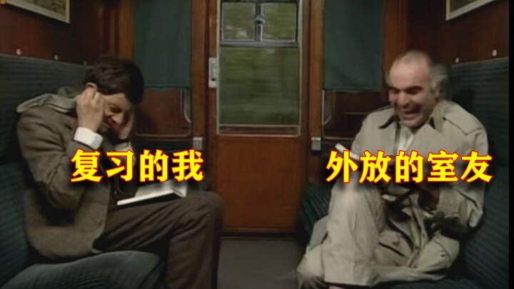 So realistic! Recreating your pre-exam week with Mr. Bean—every college student’s experience!