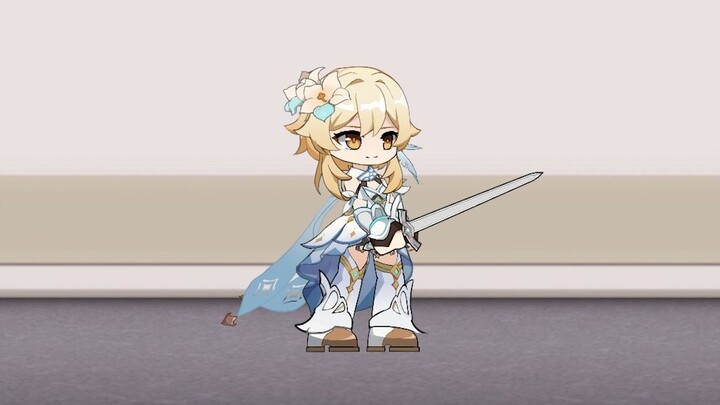 [Genshin Impact Animation] Traveler Ying [Wind] Full Action Module