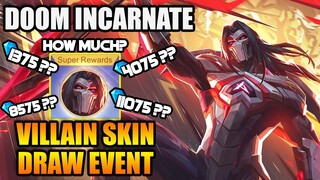 HOW MUCH IS MOSKOV'S VILLAIN SKIN - DOOM INCARNATE? - SUPER VILLAIN EVENT- MLBB WHAT’S NEW? VOL. 126